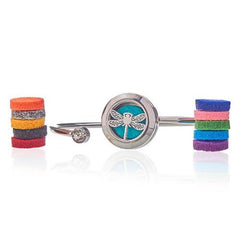 Crystal Dragonfly aromatherapy bracelet - 20mm Assorted colours