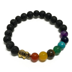 Chakra Lava  bead aromatherapy bracelet | Freya Natural Therapy